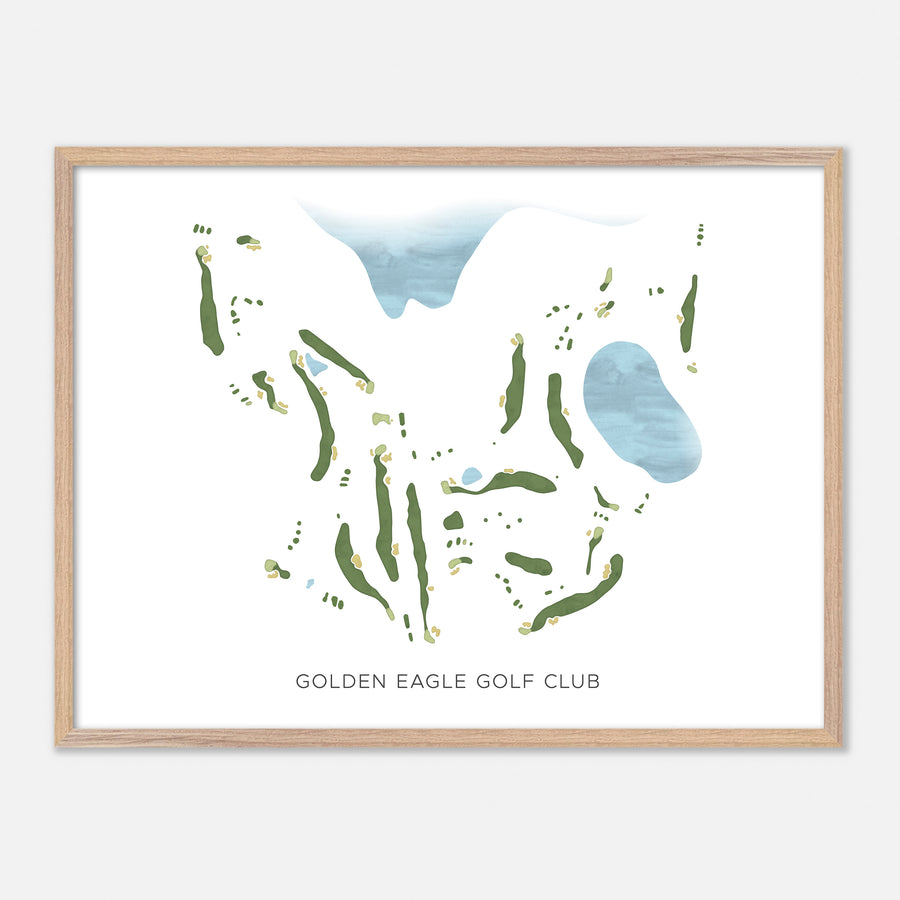 Print of Golden Eagle Golf Club Modern Map