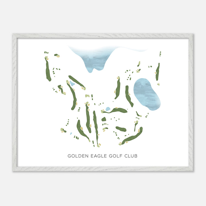 Print of Golden Eagle Golf Club Modern Map