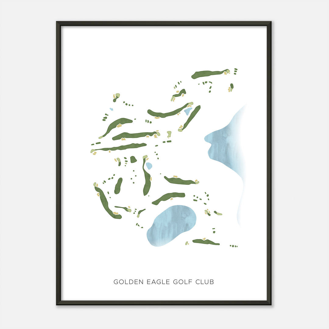 Print of Golden Eagle Golf Club Modern Map