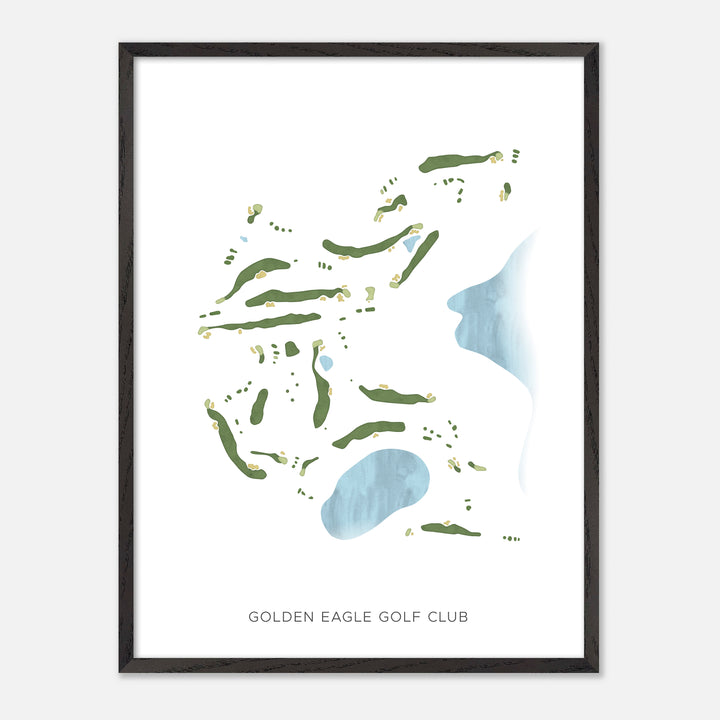 Print of Golden Eagle Golf Club Modern Map
