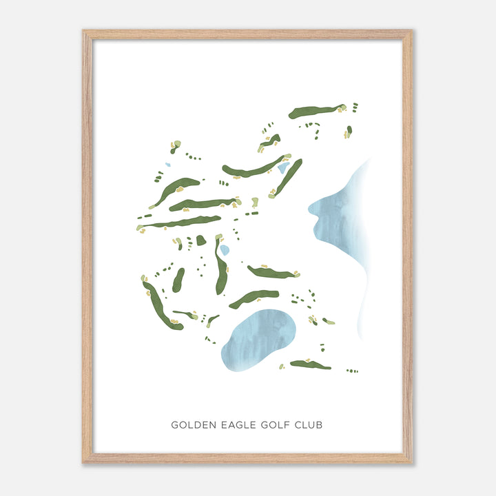 Print of Golden Eagle Golf Club Modern Map