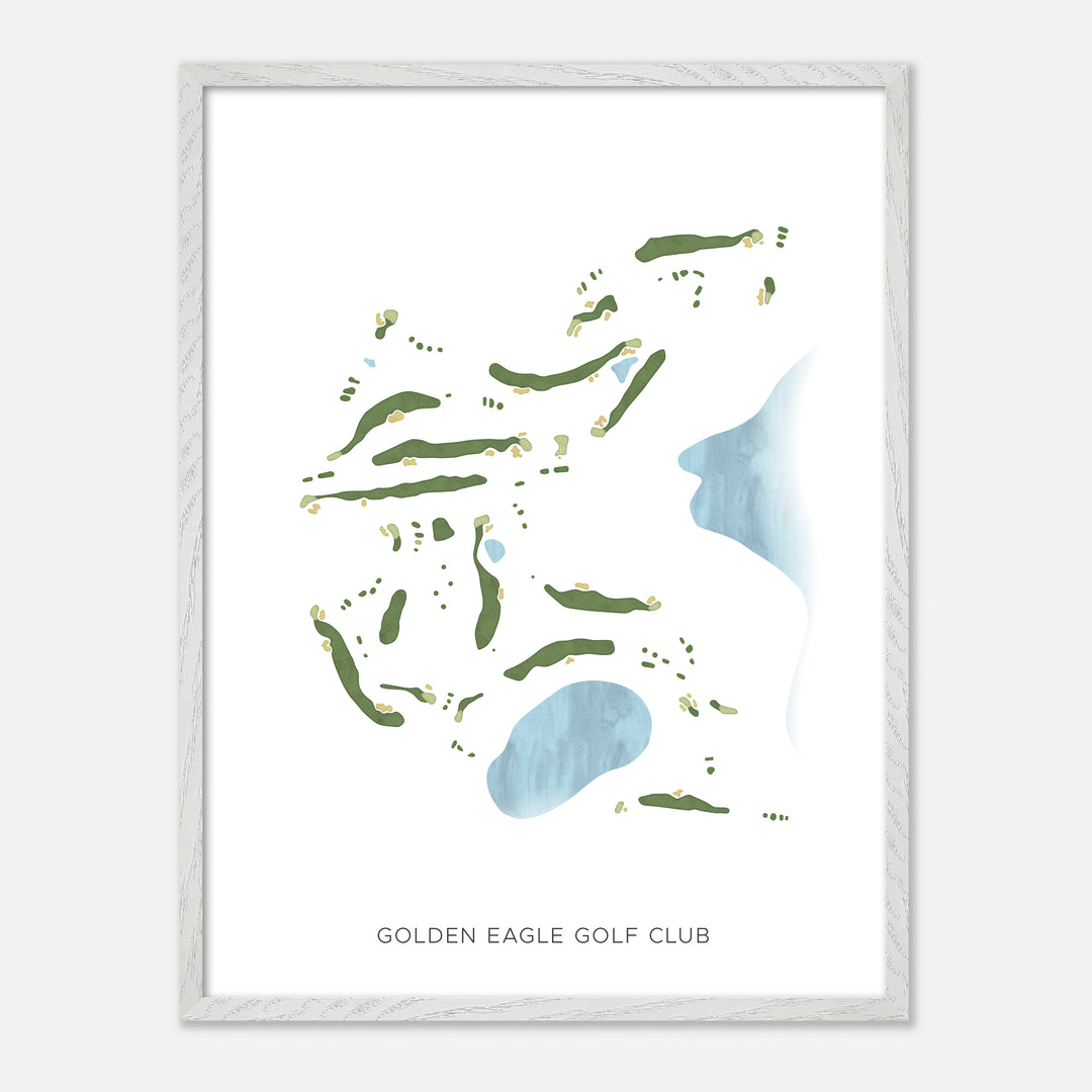 Print of Golden Eagle Golf Club Modern Map