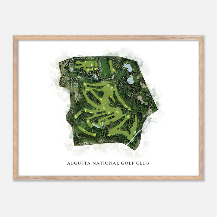 Print of Augusta National Golf Club Classic Map