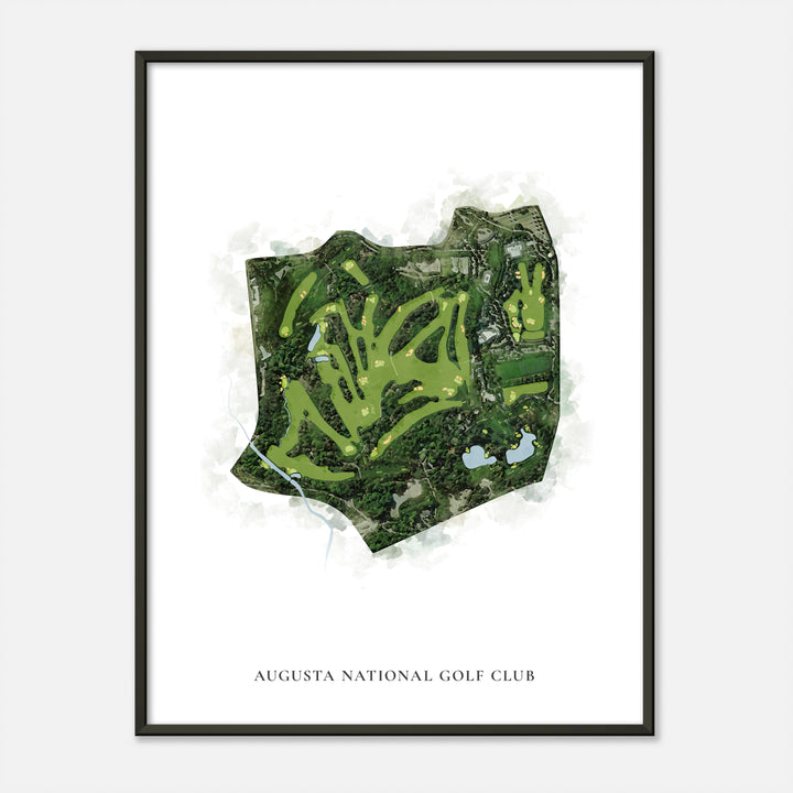 Print of Augusta National Golf Club Classic Map