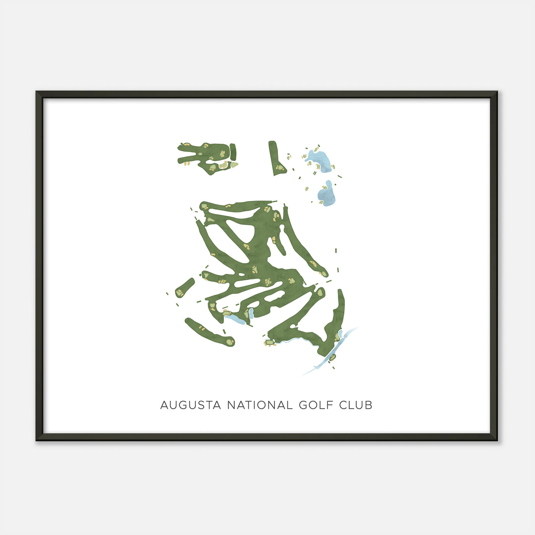 Print of Augusta National Golf Club Modern Map