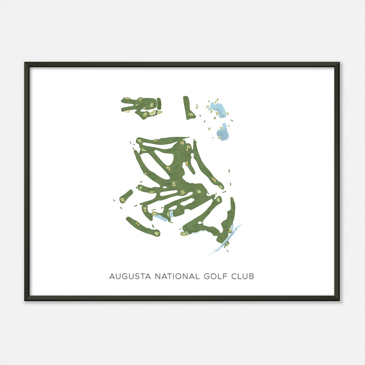 Print of Augusta National Golf Club Modern Map