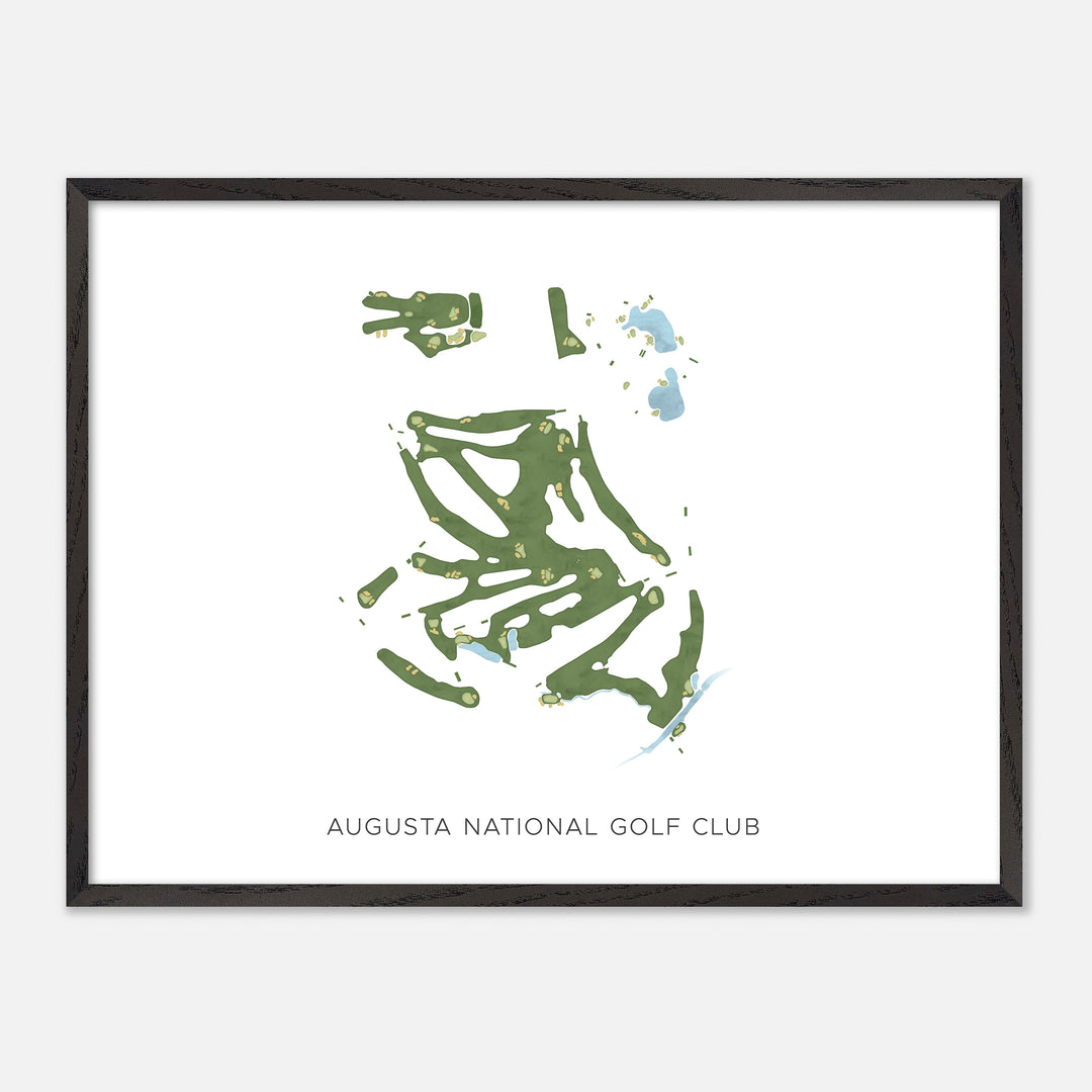Print of Augusta National Golf Club Modern Map
