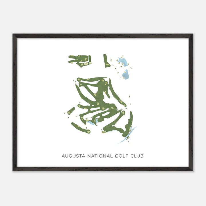 Print of Augusta National Golf Club Modern Map