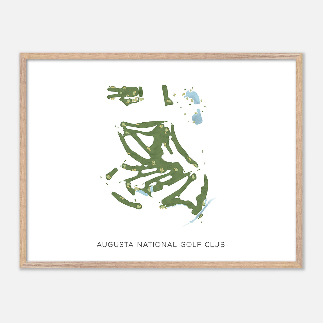 Print of Augusta National Golf Club Modern Map