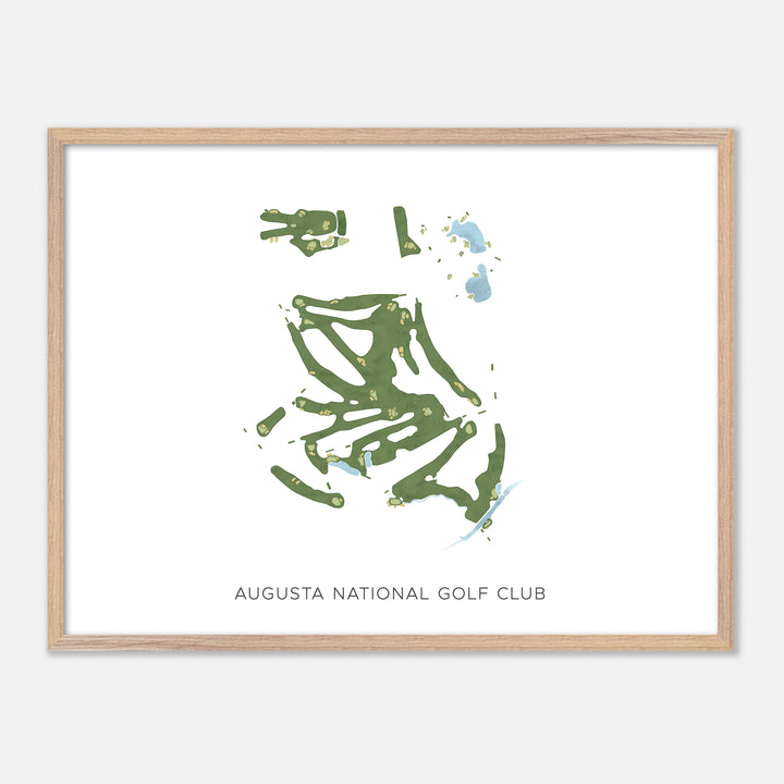 Print of Augusta National Golf Club Modern Map
