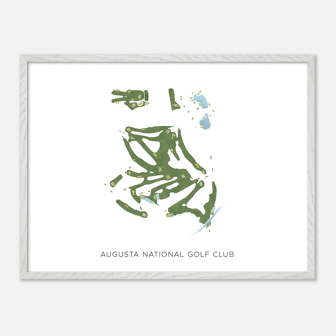 Print of Augusta National Golf Club Modern Map