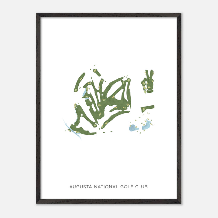 Print of Augusta National Golf Club Modern Map