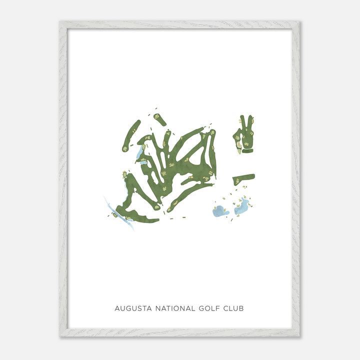 Print of Augusta National Golf Club Modern Map