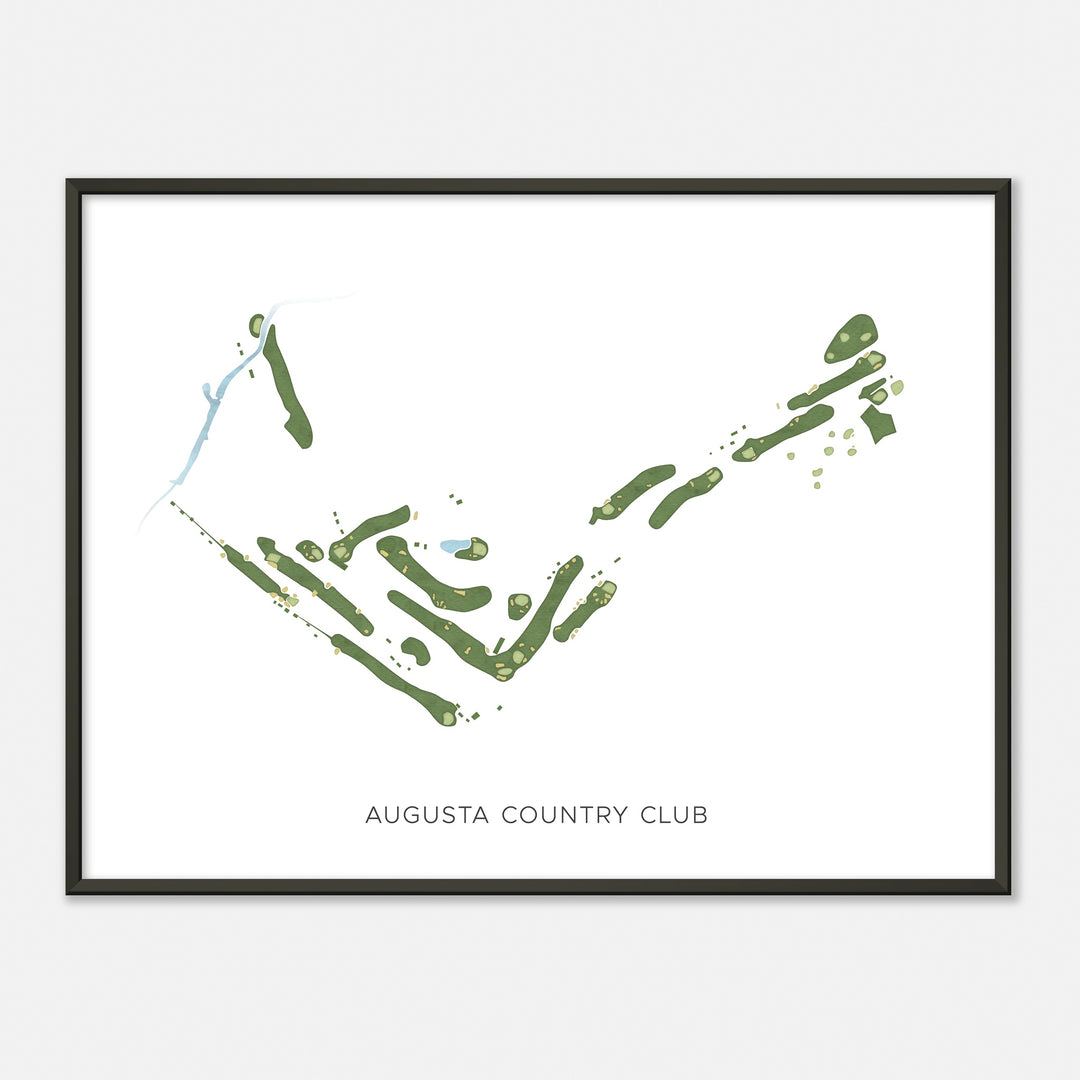 Print of Augusta Country Club Modern Map