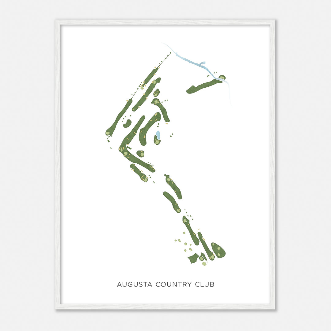 Print of Augusta Country Club Modern Map