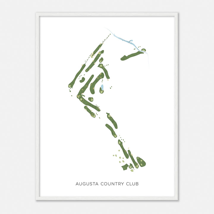 Print of Augusta Country Club Modern Map