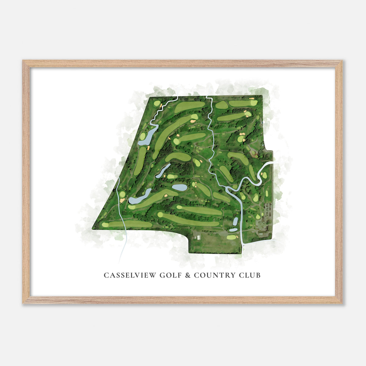 Print of Casselview Golf & Country Club Classic Map