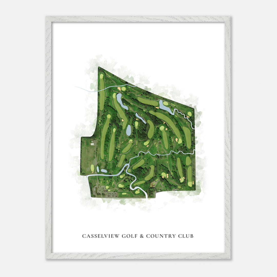 Print of Casselview Golf &amp; Country Club Classic Map