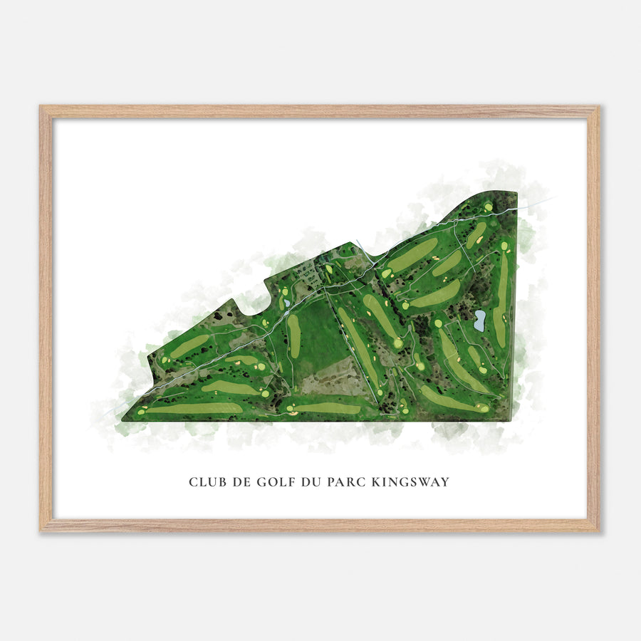 Print of Club De Golf Du Parc Kingsway Classic Map