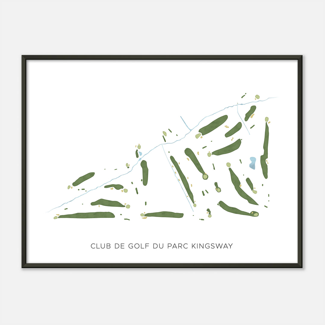 Print of Club De Golf Du Parc Kingsway Modern Map