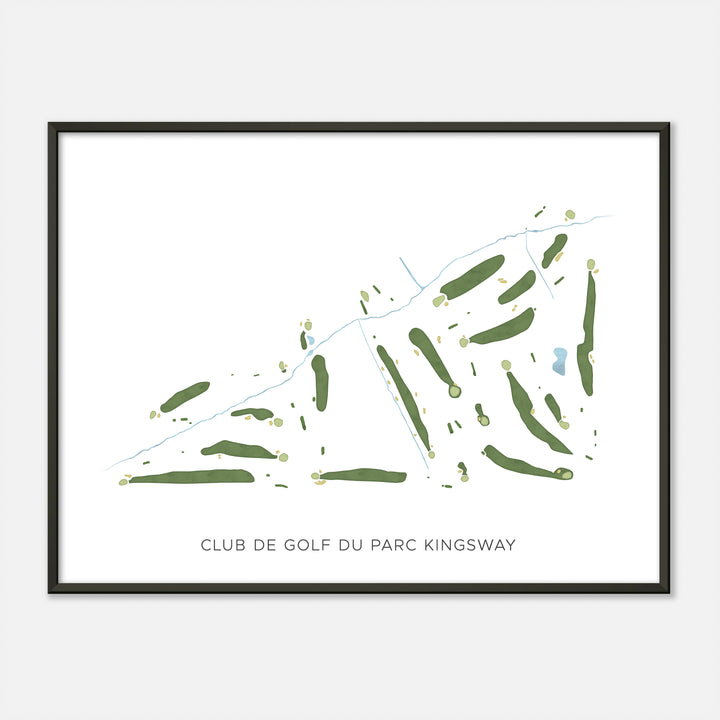 Print of Club De Golf Du Parc Kingsway Modern Map