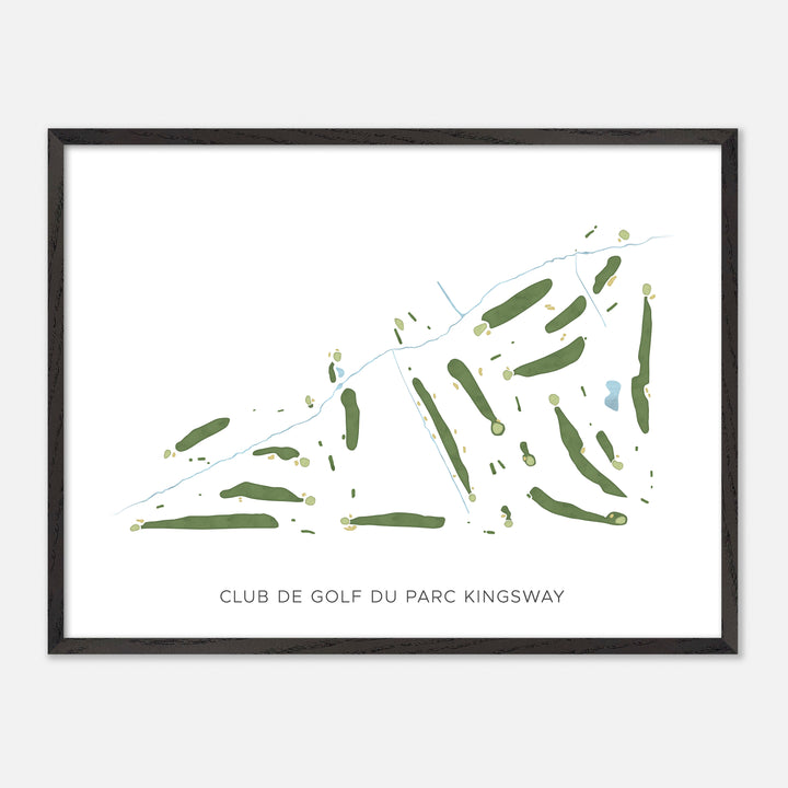 Print of Club De Golf Du Parc Kingsway Modern Map