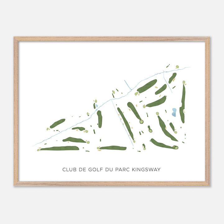Print of Club De Golf Du Parc Kingsway Modern Map