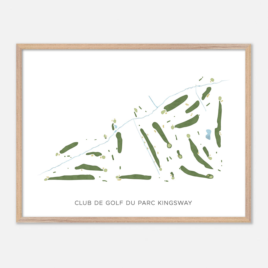Print of Club De Golf Du Parc Kingsway Modern Map