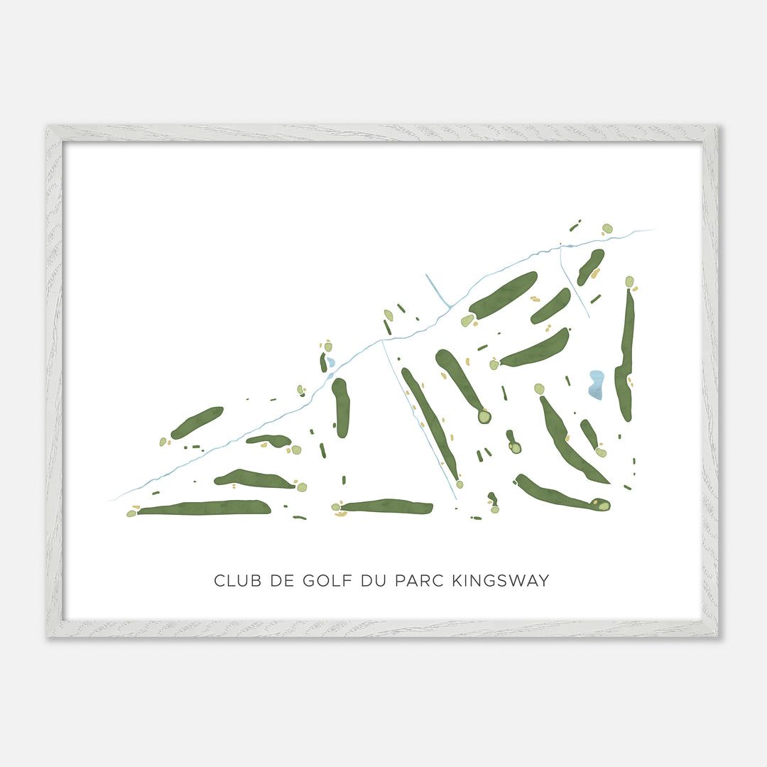 Print of Club De Golf Du Parc Kingsway Modern Map