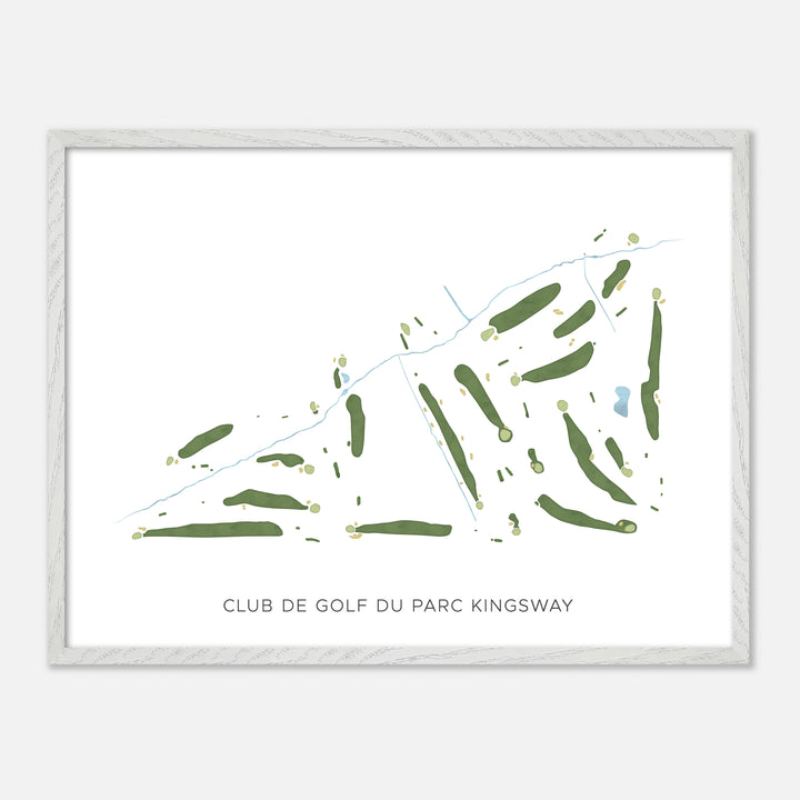 Print of Club De Golf Du Parc Kingsway Modern Map