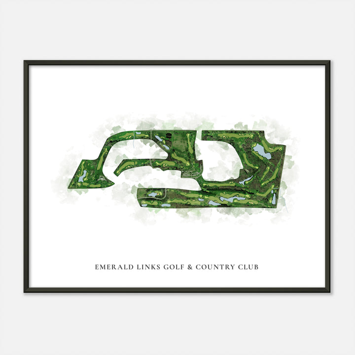 Print of Emerald Links Golf & Country Club Classic Map
