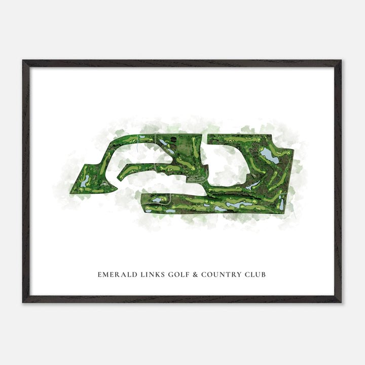 Print of Emerald Links Golf & Country Club Classic Map