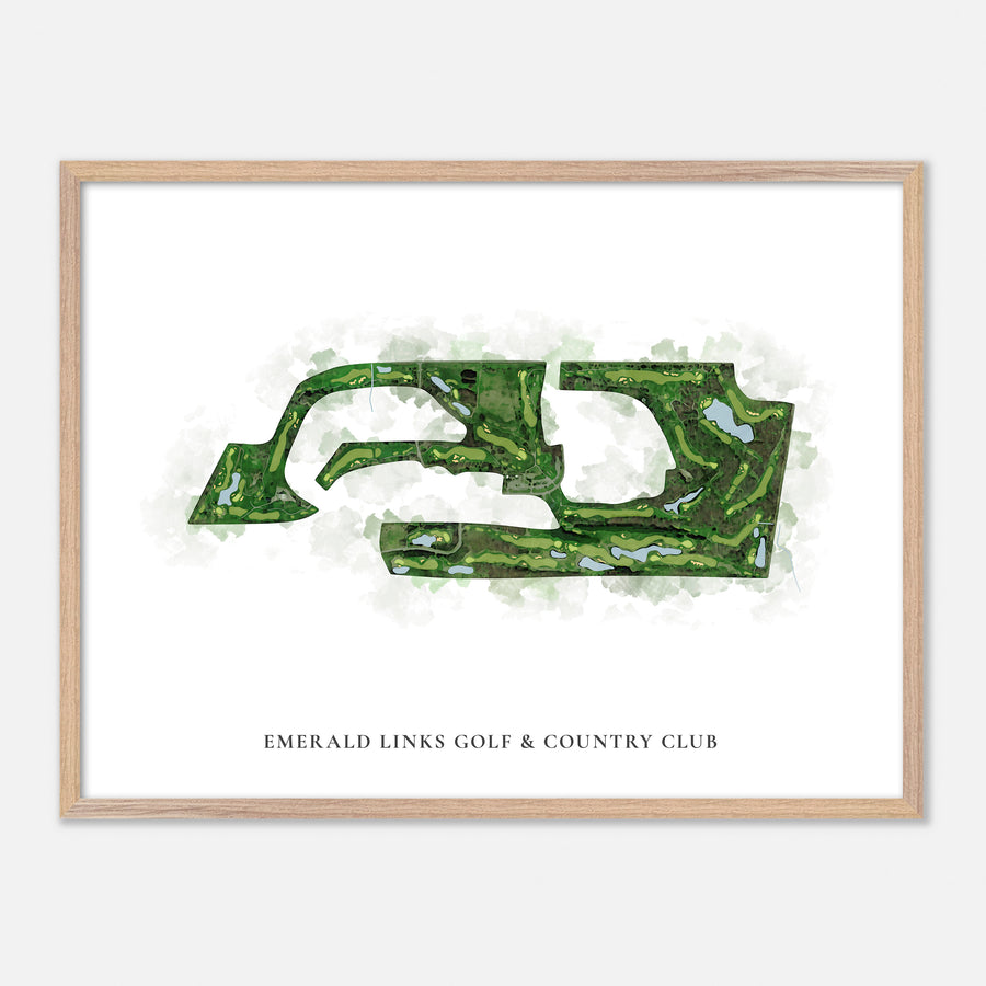 Print of Emerald Links Golf & Country Club Classic Map