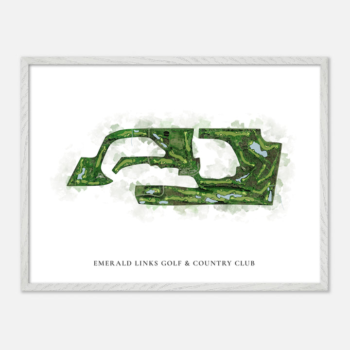 Print of Emerald Links Golf & Country Club Classic Map