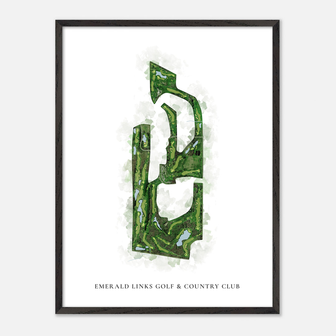 Print of Emerald Links Golf & Country Club Classic Map