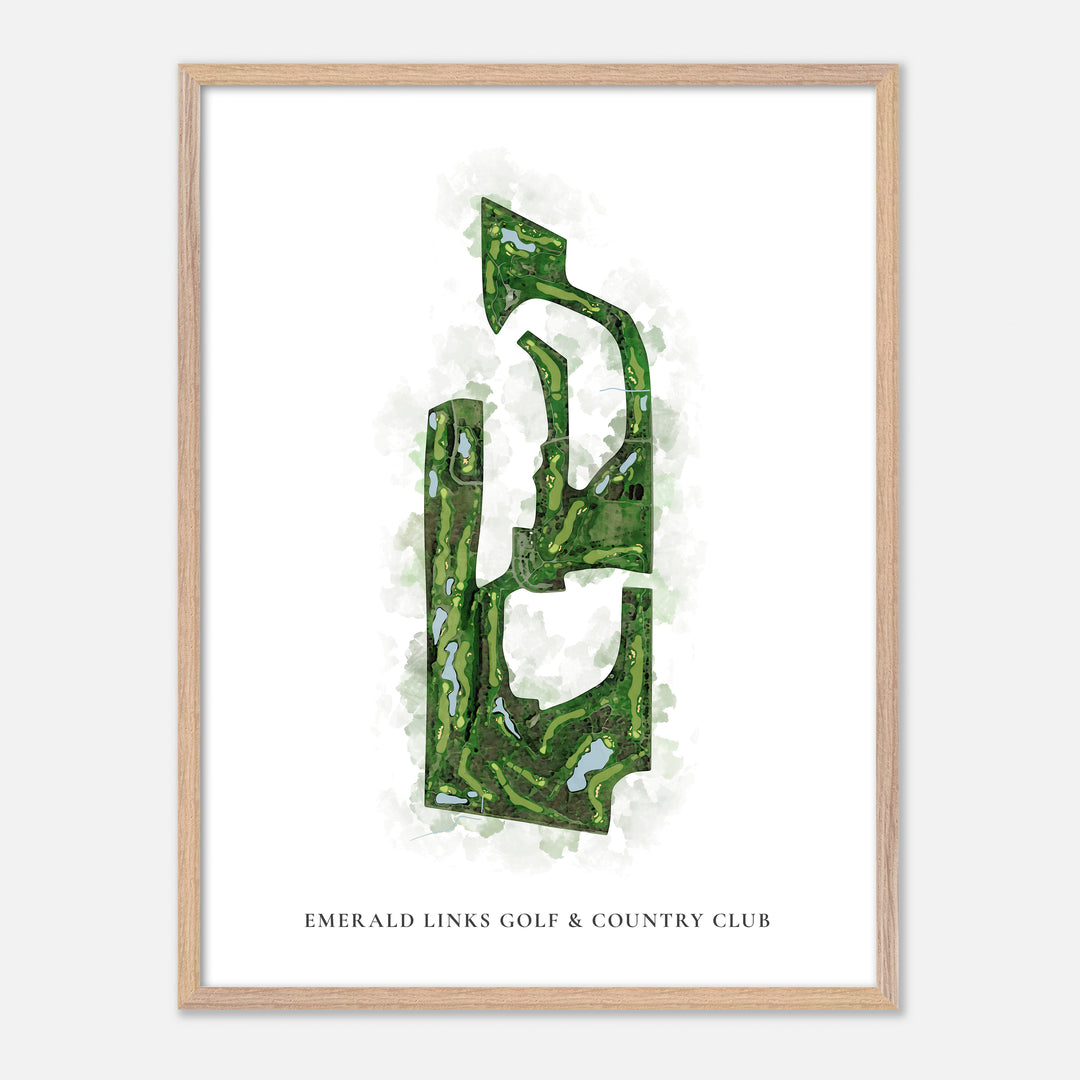 Print of Emerald Links Golf & Country Club Classic Map