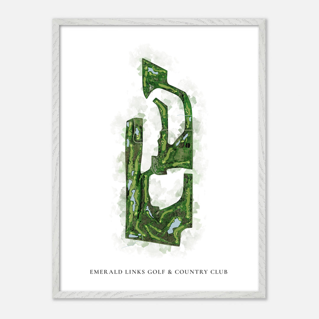 Print of Emerald Links Golf & Country Club Classic Map