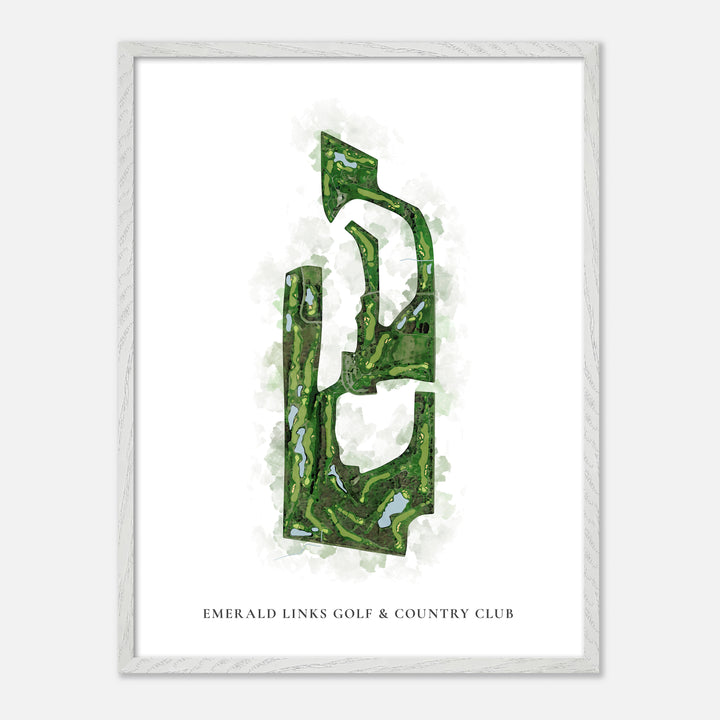 Print of Emerald Links Golf & Country Club Classic Map