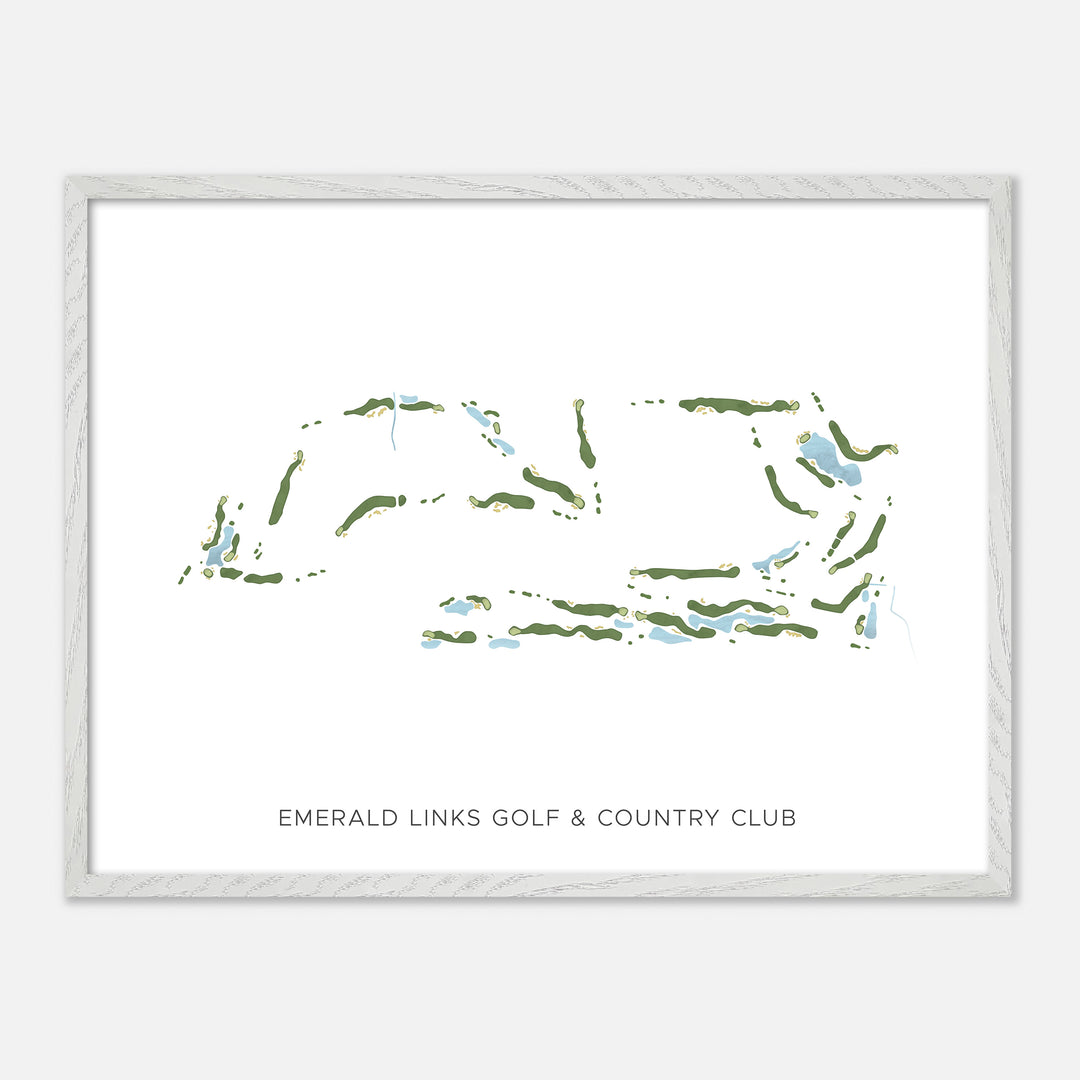 Print of Emerald Links Golf & Country Club Modern Map
