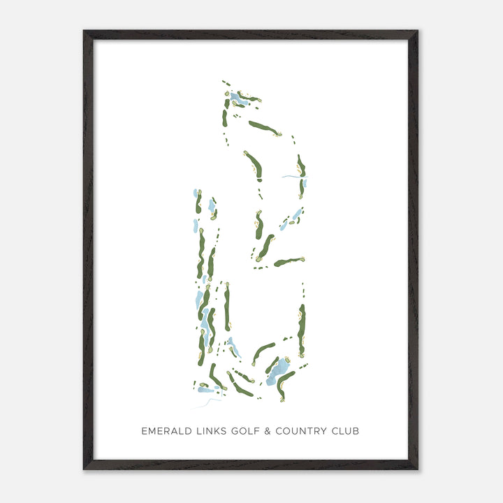 Print of Emerald Links Golf & Country Club Modern Map