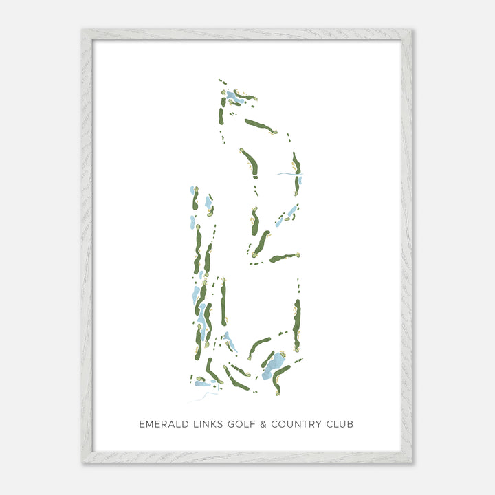 Print of Emerald Links Golf & Country Club Modern Map