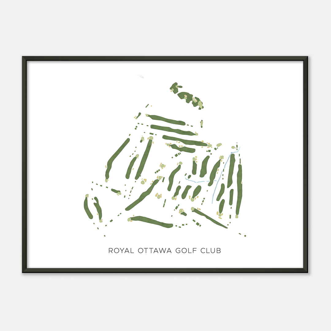 Print of Royal Ottawa Golf Club Modern Map