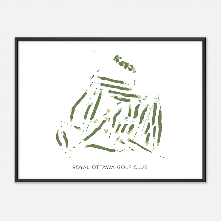 Print of Royal Ottawa Golf Club Modern Map