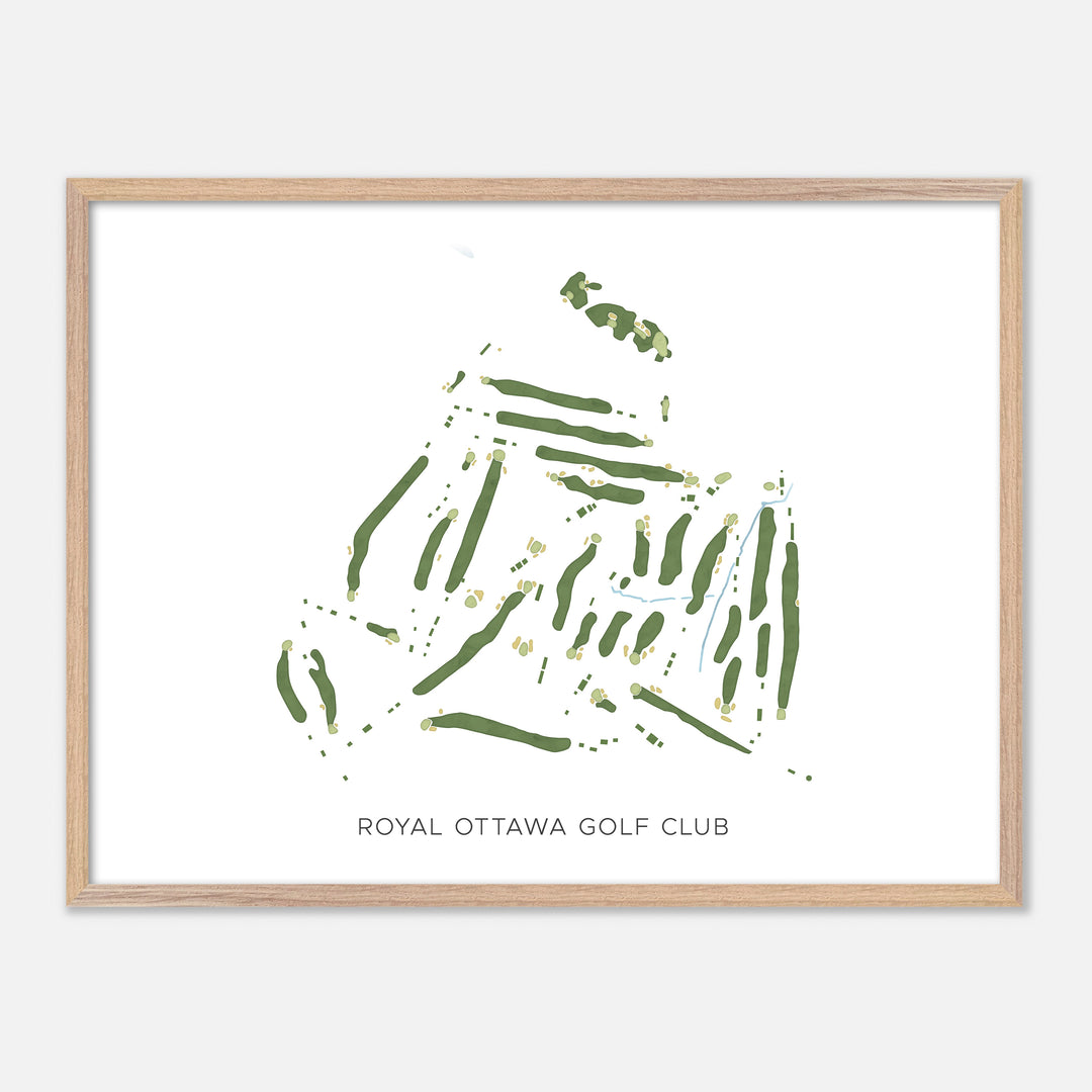 Print of Royal Ottawa Golf Club Modern Map