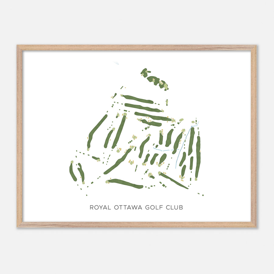 Print of Royal Ottawa Golf Club Modern Map