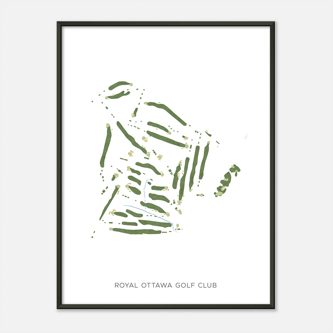 Print of Royal Ottawa Golf Club Modern Map