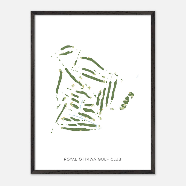Print of Royal Ottawa Golf Club Modern Map