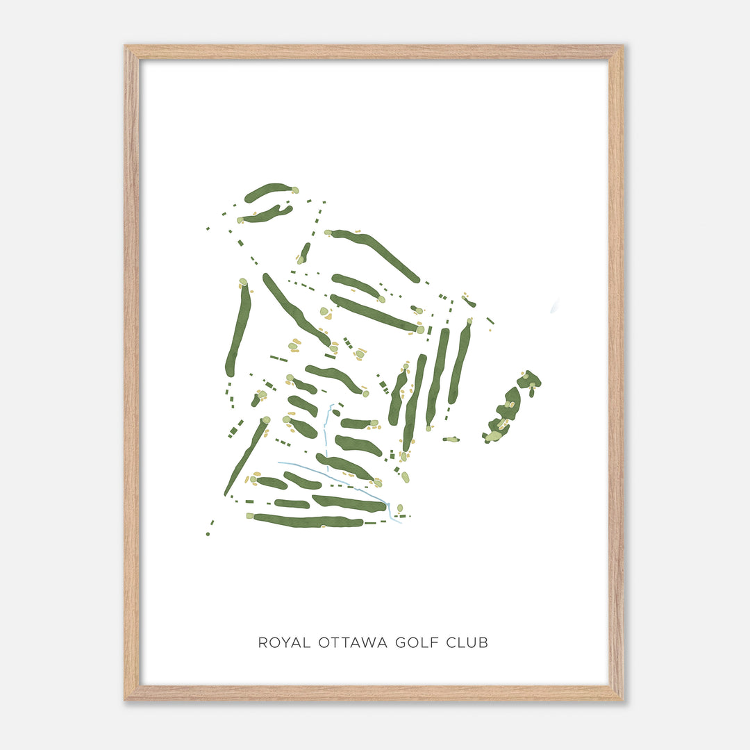 Print of Royal Ottawa Golf Club Modern Map