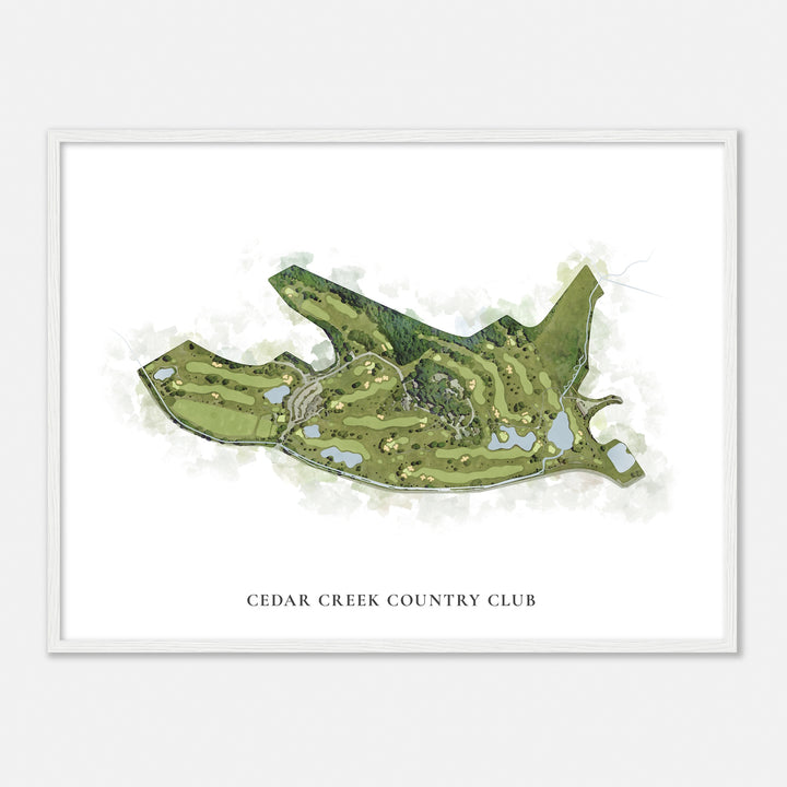 Print of Cedar Creek Country Club Classic Map