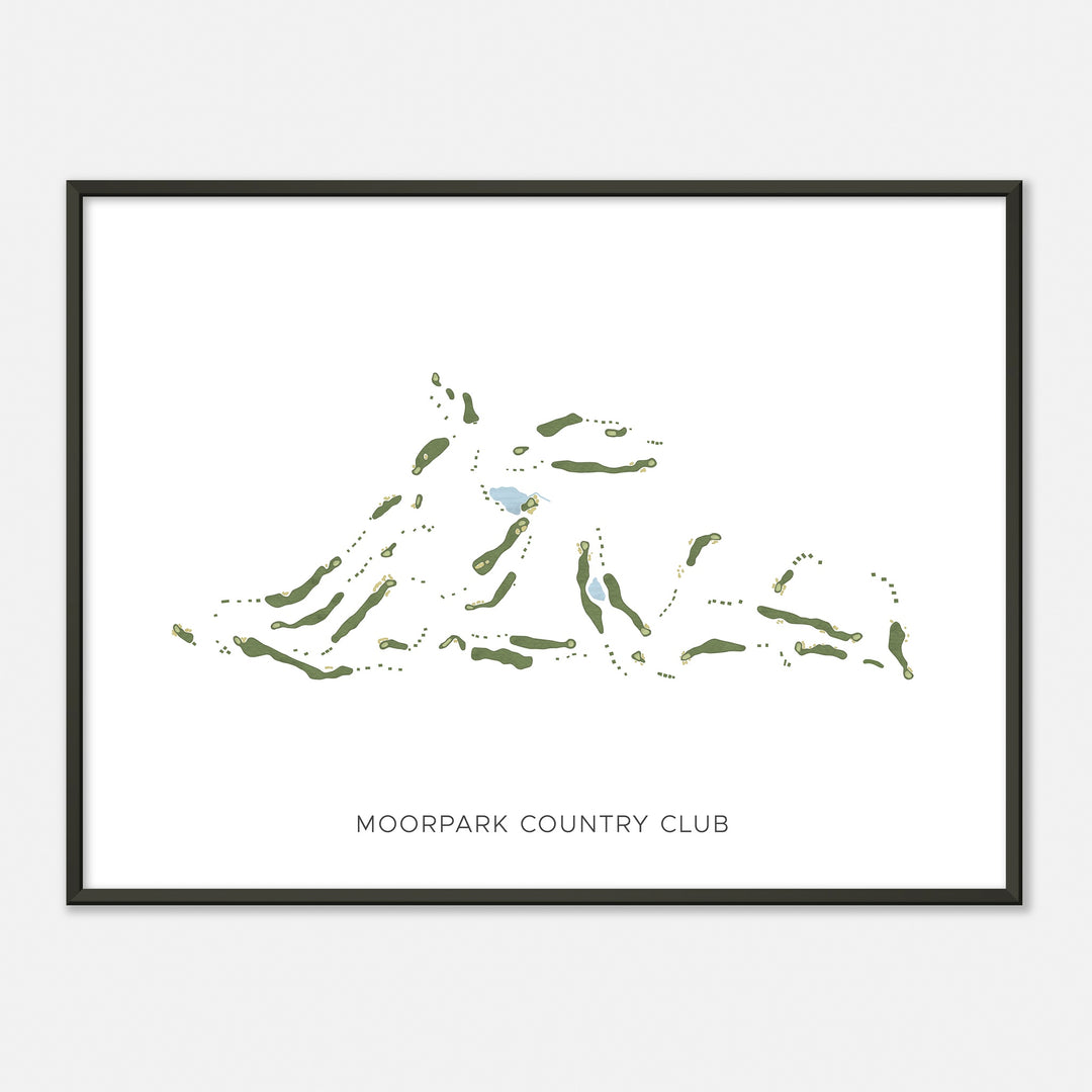 Print of Moorpark Country Club Modern Map